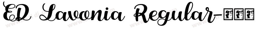 ED Lavonia Regular字体转换